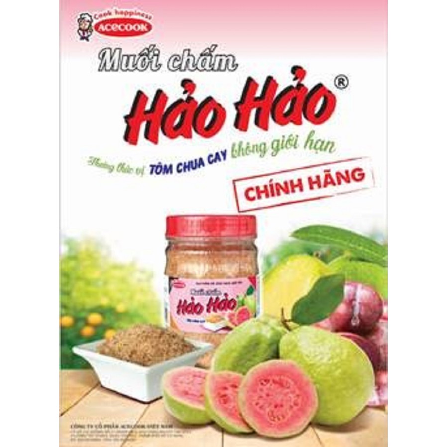 Muối Hảo Hảo chua cay 120gr date mới chấm hoa quả