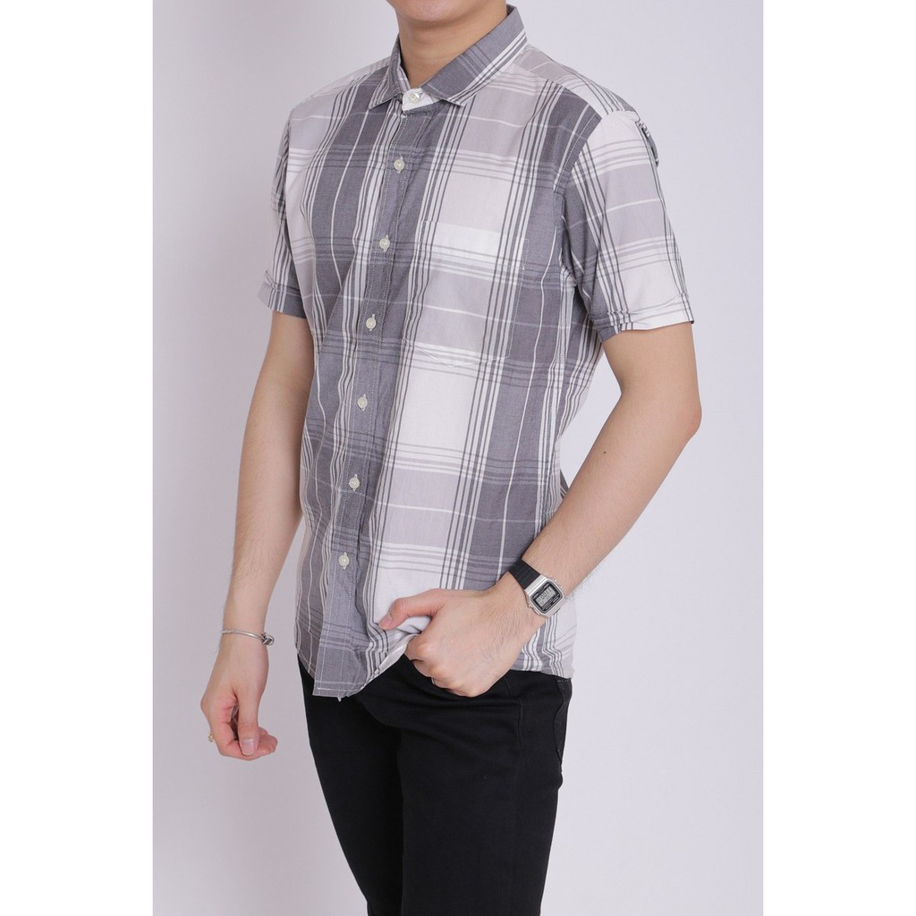 [Mã FAMALLT5 giảm 15% đơn 150K] Áo sơ mi nam caro ngắn tay cao cấp boypro BPR102 | BigBuy360 - bigbuy360.vn