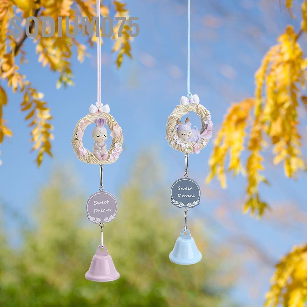 Sodium075 Cute Cartoon Resin Wind Chimes Bell Household Indoor Outdoor Hanging Ornament Decoration