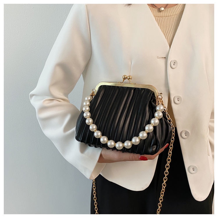 Túi Đeo Chéo Đính Ngọc Trai Thời Trang Dành Cho Nữ