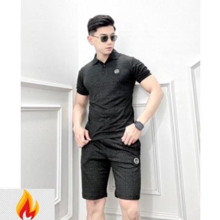 Bộ thể thao nam có cổ mùa hè HÀNG CAO CẤP Menson MS173 Đồ bộ nam cộc tay chất mát, co giãn chuẩn form 2022 -vhdf7