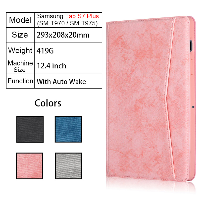 Bao Da Nắp Gập Siêu Nhẹ Cho Máy Tính Bảng Samsung Tab S7 Plus 2020 12.4 Inch T970 T975 | BigBuy360 - bigbuy360.vn