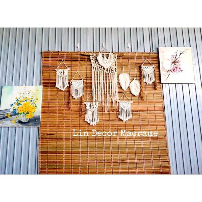 [Giá Ưu Đãi] Mành Treo Rèm Treo Tường Macrame mini Trang Trí Decor Nhà Cửa