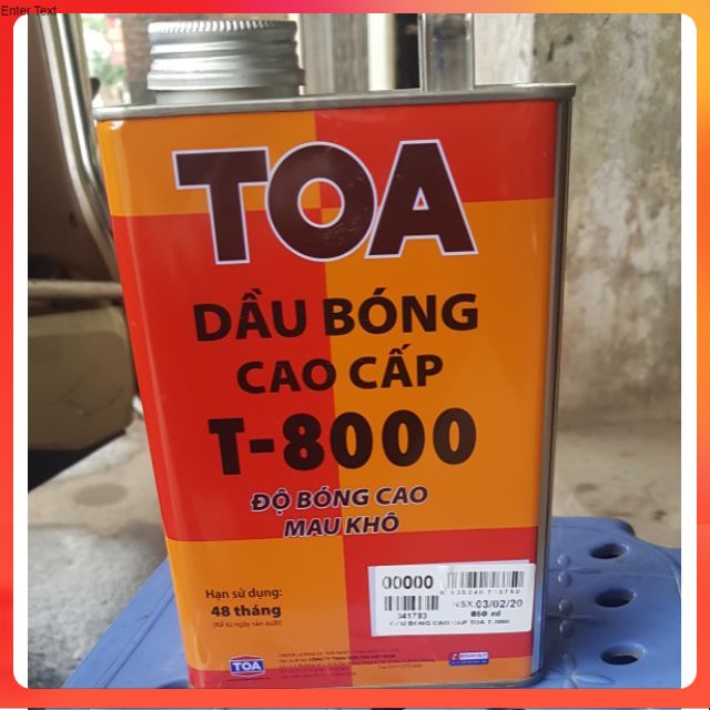 Dầu bóng toa T-8000 hàng chính hãng