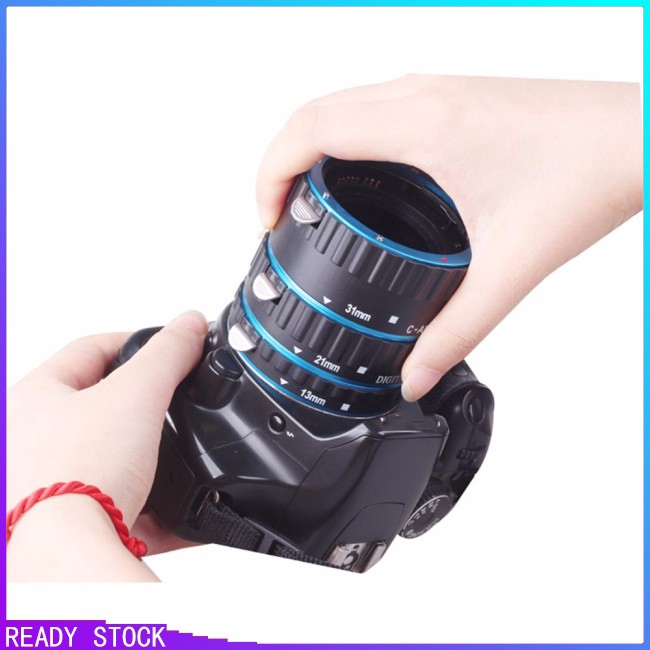 PG【COD】Metal Mount Lens Adapter Auto Focus AF Macro Extension Tube Ring for Canon EOS EF-S Lens 750D 80D