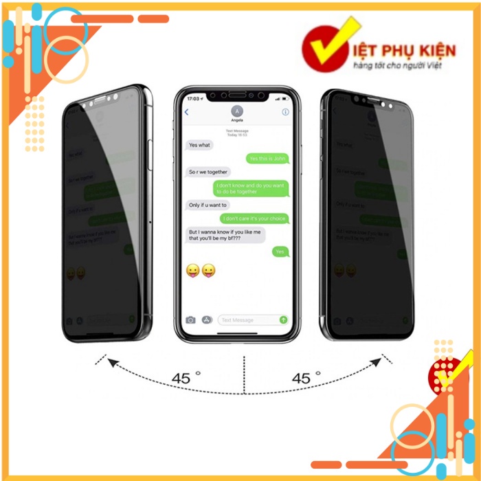 Kính Autobot chống nhìn trộm cho iPhone đủ loại từ X ➠ 12 PRO MAX