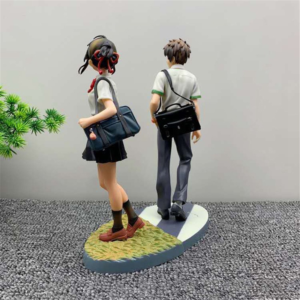 Set 2 Mô Hình Nhân Vật Miyamizu Mitsuha Phim Anime Your Name 22cm