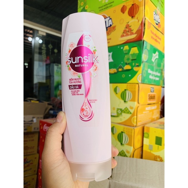 Dầu gội/xả Sunsilk Natural mẫu mới mềm mượt toả hương suốt ngày