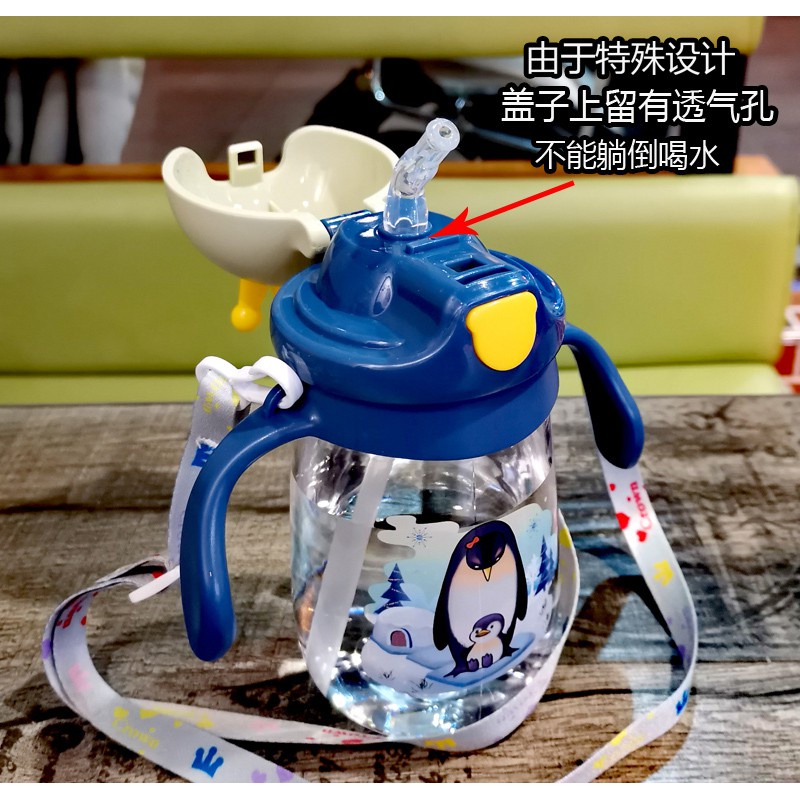 Bình Tập Uống Nước Cho Bé [ 𝑯𝒊̀𝒏𝒉 𝑽𝒖̛𝒐̛𝒏𝒈 𝑴𝒊𝒆̣̂𝒏] Kèm Dây Đeo