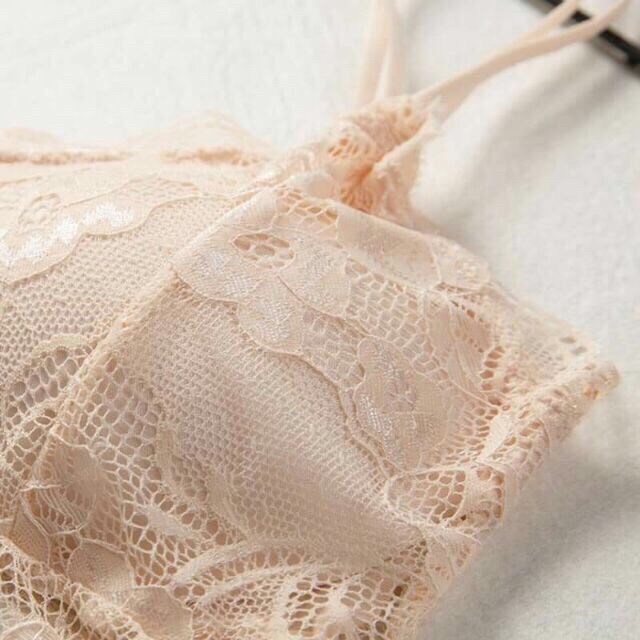 Áo Bra ren hoa hai dây croptop quyến rũ