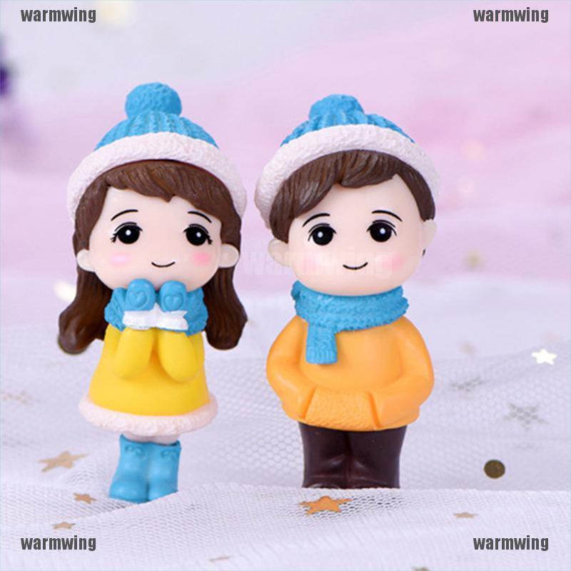 Set 2 Mô Hình Cặp Đôi Tình Nhân Mini Trang Trí Tiểu Cảnh