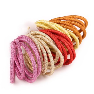 Set 10 Chun Buộc Tóc Sắc Màu Cho Bé