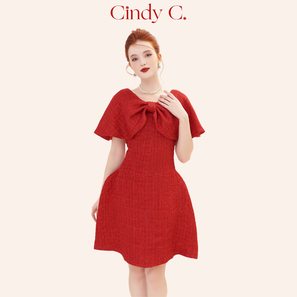 Váy Luv Dress CINDY C chất dạ Tweed 799