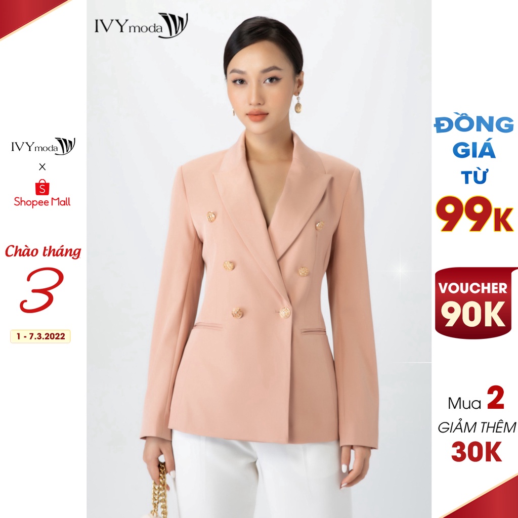 Áo vest nữ cổ 2 ve IVY moda MS 67T0069