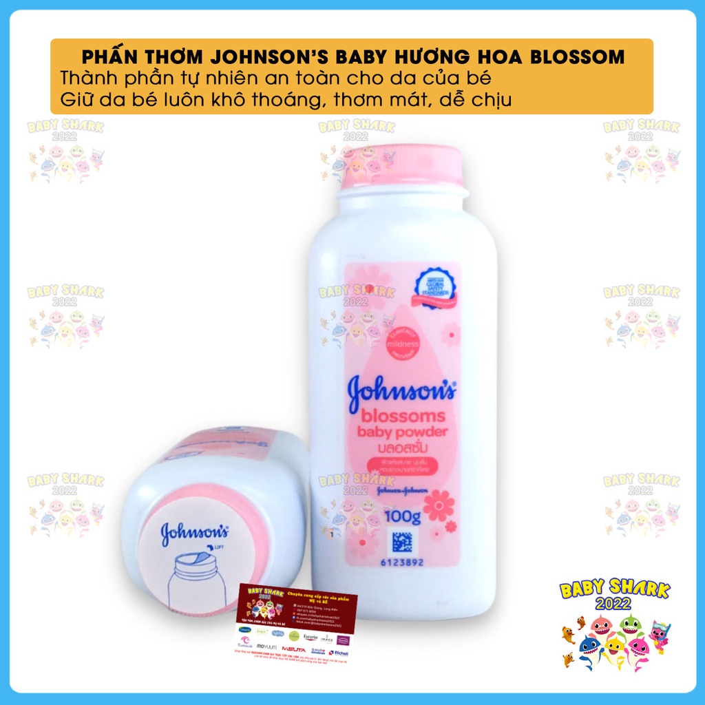 Phấn thơm Johnson's Baby Powder, phấn rôm cho bé 65g/100g