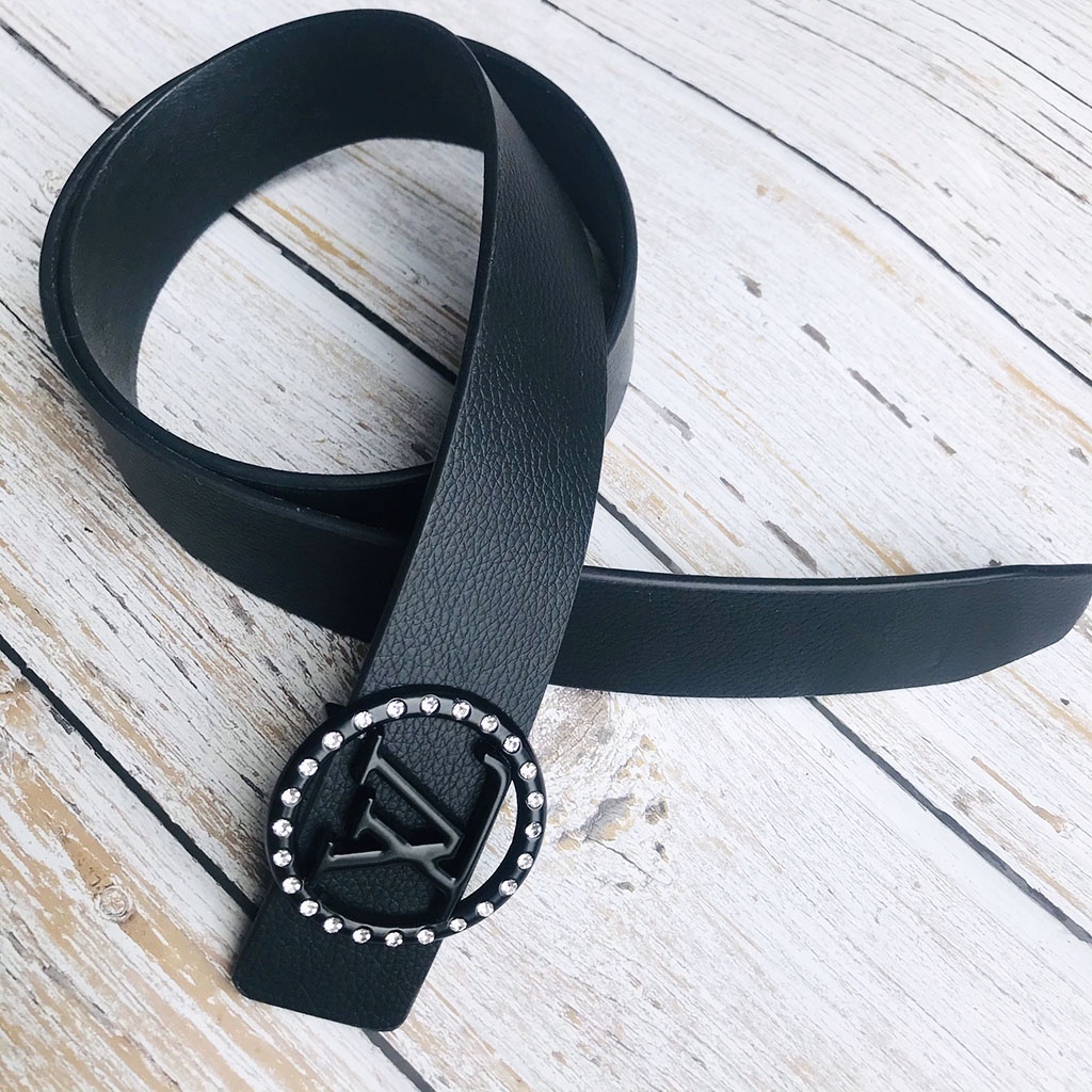 Thắt lưng nam LV đính đá dây lưng nam cao cấp giá rẻ Vinamstore