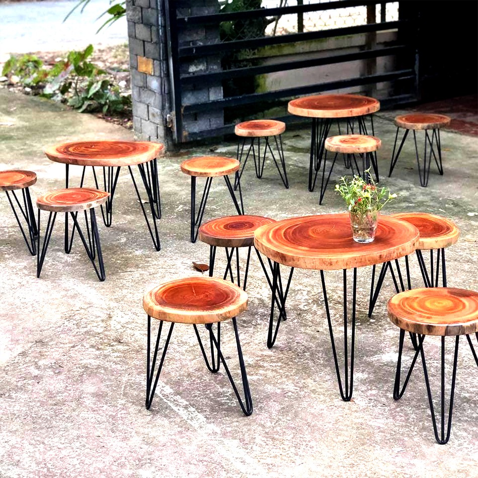 Chân bàn sắt hairpin cao 70 cm  tặng kèm ốc vít