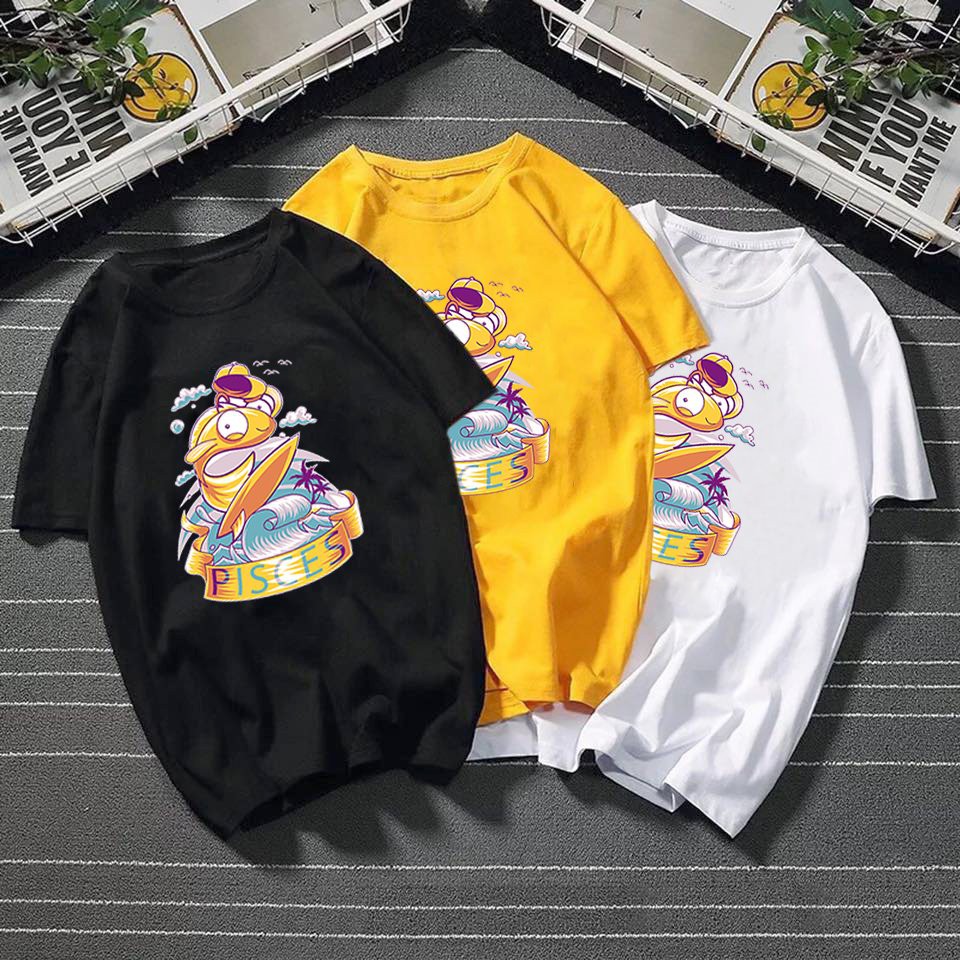 Áo thun nữ form rộng in hình họa tiết hoạt hình vải dày mịn TEEW456