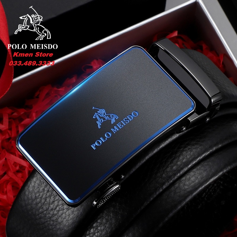Thắt Lưng Nam Dây Nịt Nam Da Bò Thật Cao Cấp POLO MEISDO Sang Trọng Kiểu Dáng Hàn Quốc PL24