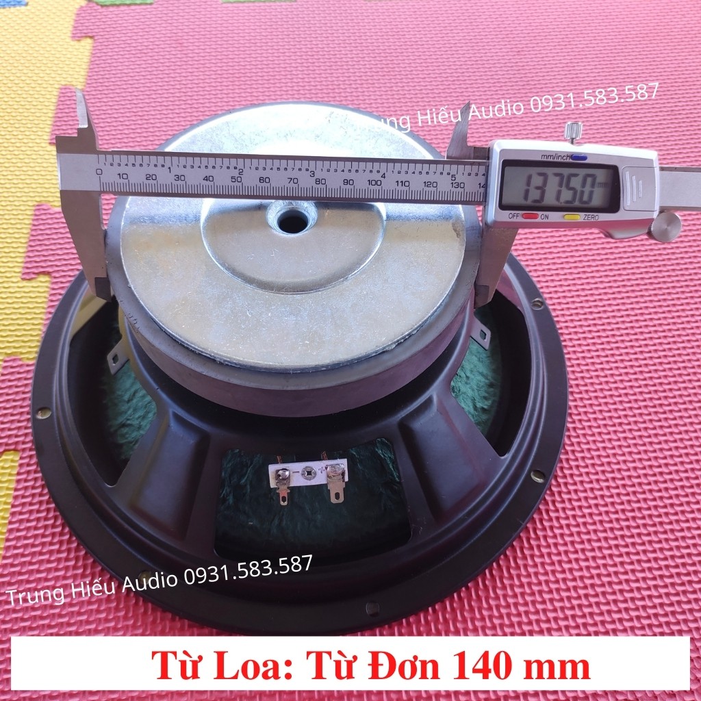 Củ Loa Bass 25 Từ 140 Coil 49, Màng Xanh, Nhện Cao Màu Nâu, Loa Bass 2 Tấc Rưỡi Gân Mút Trung Hiếu Audio (Giá 1 Cái)