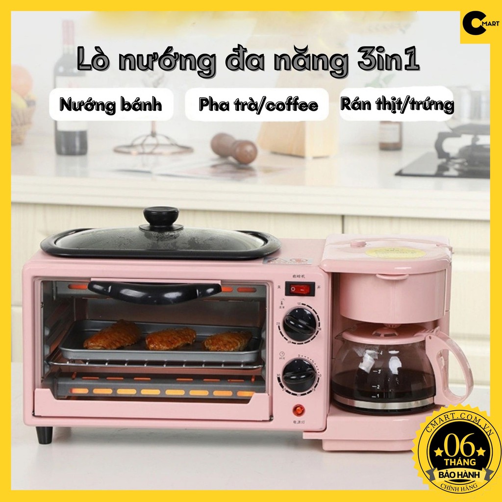 Lò nướng 3 trong 1 tiện dụng (Ảnh thật) [CMART GIA DỤNG TIỆN ÍCH]
