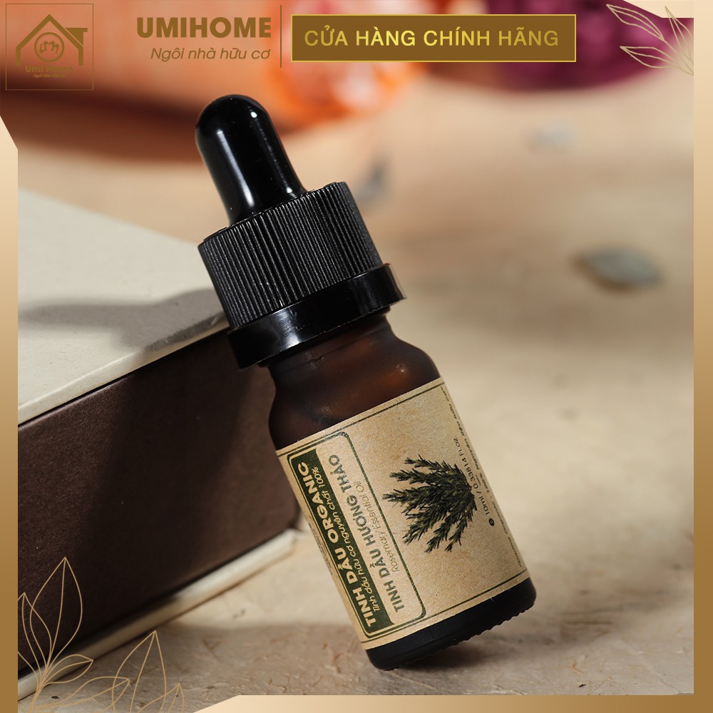 Tinh dầu thơm phòng Hương Thảo hữu cơ UMIHOME nguyên chất 10ml