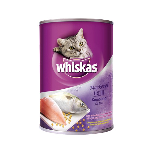 [Mã PET50K giảm Giảm 10% - Tối đa 50K đơn từ 250K] Combo 12 lon pate Whiskas cho mèo (lon 400gr)