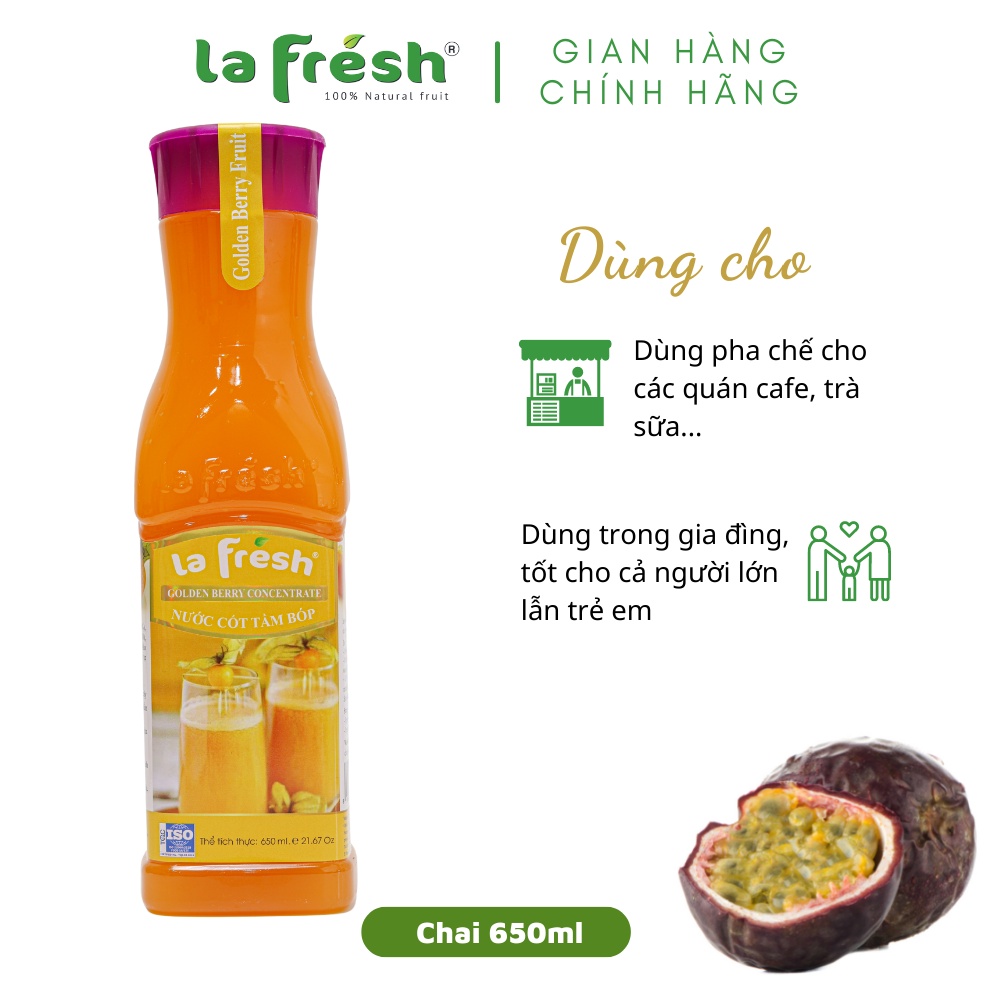 Nước ép Tầm Bóp cô đặc LAFRESH chai 650ml