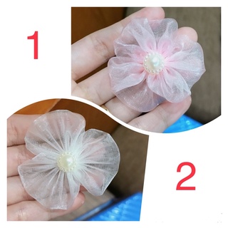 Hoa vải voan von kính