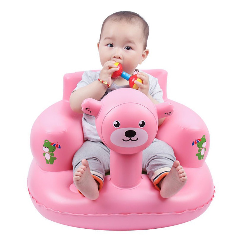ghế hơi tập ngồi cho bé các mẫu vịt vàng, xanh cốm, thỏ dùng cho bé từ 6 tháng tuổi