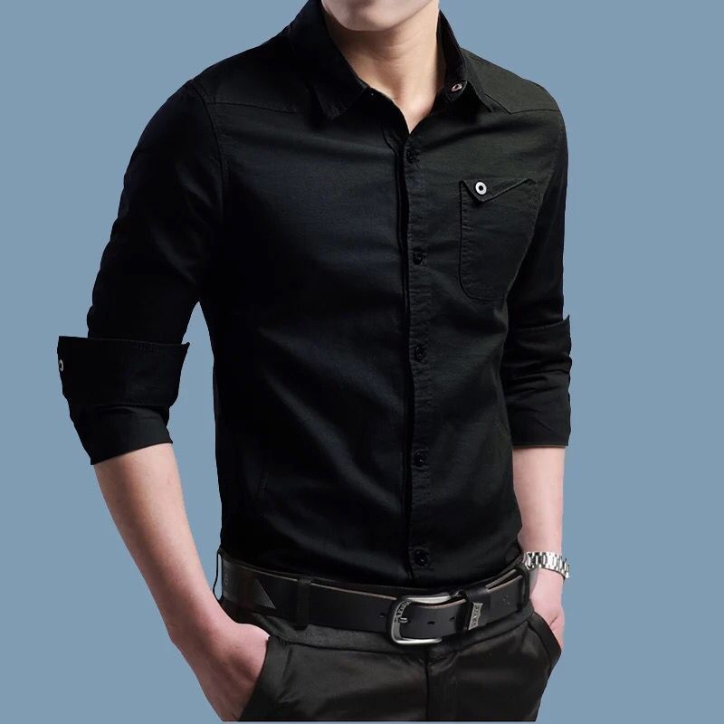 Áo Sơ Mi cotton Dài Tay Phong Cách Quân Đội Thời Trang Cho Nam