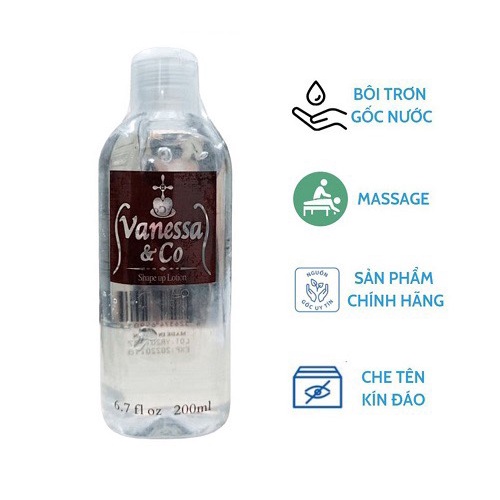 [ GIÁ SỈ ] - Gel Bôi Trơn Vanessa Co Nhật Bản, cung cấp chất nhờn tự nhiên, siêu mượt, an toàn, hiệu quả - chai 200ml