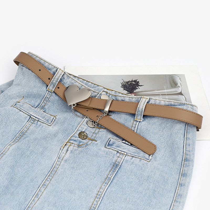 Thắt Lưng Khóa Hình Trái Tim Bằng Hợp Kim Cho Nữ