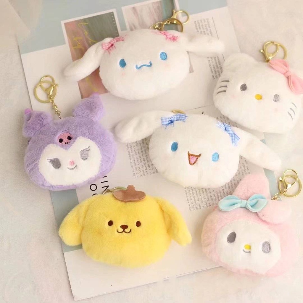 SANRIO Ví Đựng Tiền Xu Họa Tiết Hoạt Hình Dễ Thương Bắt Mắt