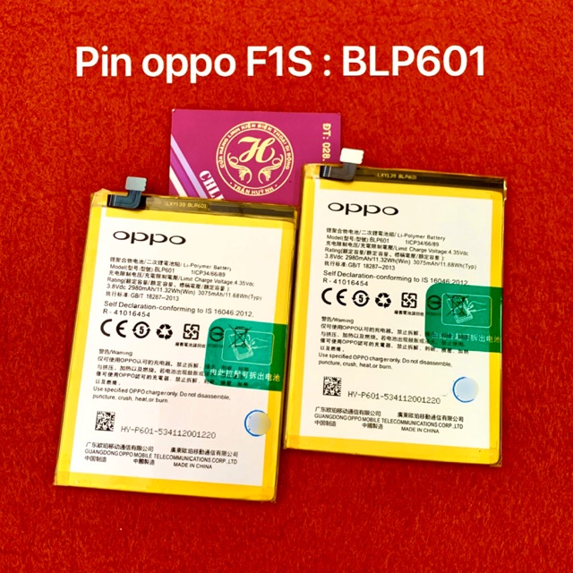 Pin oppo F1s : BLP601 zin-mới 100%