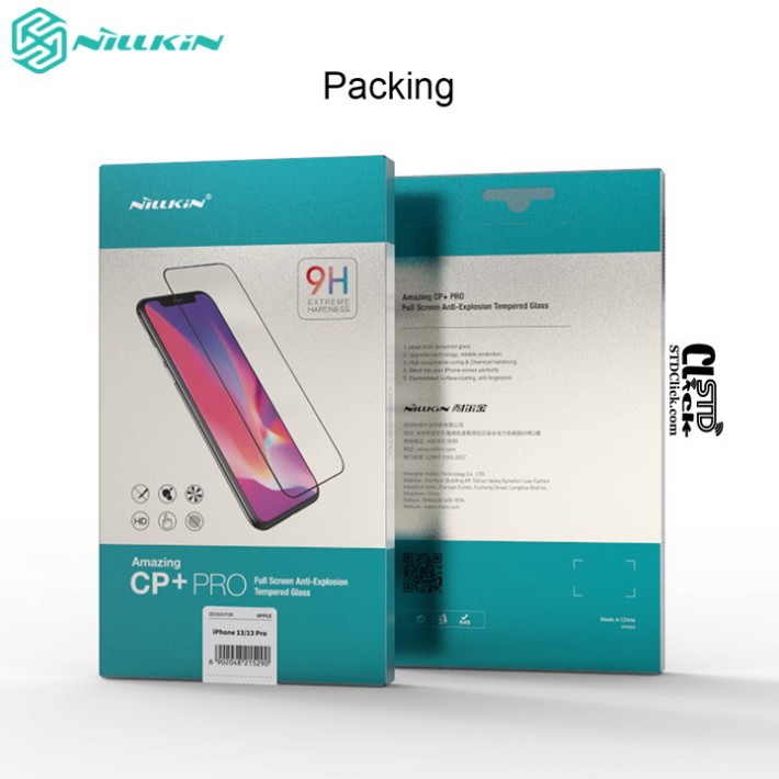 KÍNH CƯỜNG LỰC IPHONE 13 - 13 PRO NILLKIN CP+PRO 2.5D CHÍNH HÃNG - HÀNG CHUẨN