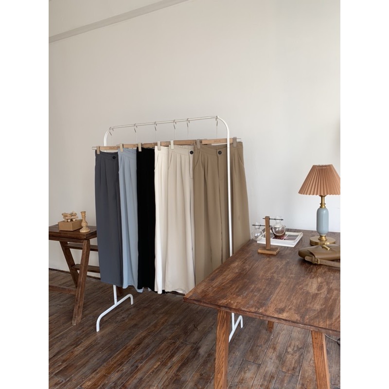 9036 QUẦN VẢI SUÔNG CHUN SAU CÚC ĐEN | BigBuy360 - bigbuy360.vn