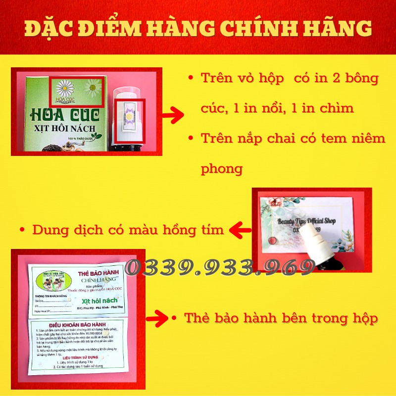 Xịt Hôi Nách Hoa Cúc - Xịt Khử Mùi Hôi Nách, Kiềm Mồ Hôi, Giảm Thâm 10ml