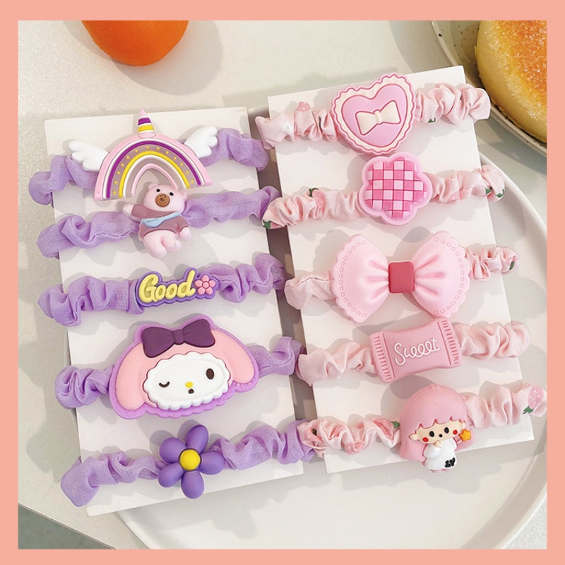Dây Buộc Tóc Cao Su Bản Lớn Dễ Thương Phong Cách Hàn Quốc Cho Bé Gái dây buộc tóc cho bé băng đô cho bé dây buộc tóc scrunchies phụ kiện tóc dây cột tóc