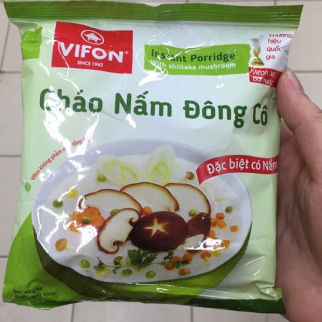 Cháo Nấm Đông Cô Vifon 70g
