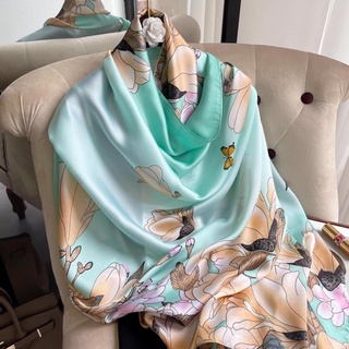 KHĂN LỤA HOA CAO CẤP – Khăn Lụa CHOÀNG CỔ - Quàng Cổ Dài LINH LINH SILK