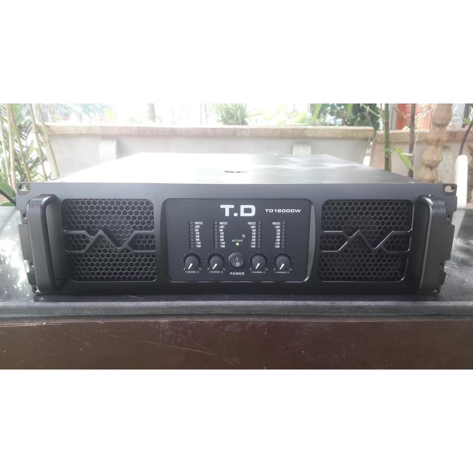 'ĐẨY 4 KÊNH KHỎE' TD 18000W , 4500w/1 kênh tặng kem dây kết nối .bảo hành 1 năm và 1 tuần đổi mới