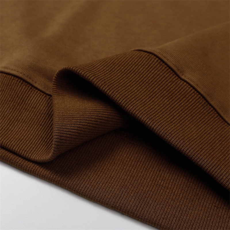 D &amp; EW Áo Sweater Dáng Rộng Thêu Logo Mặt Cười Đơn Giản Phong Cách Đường Phố Cao Cấp