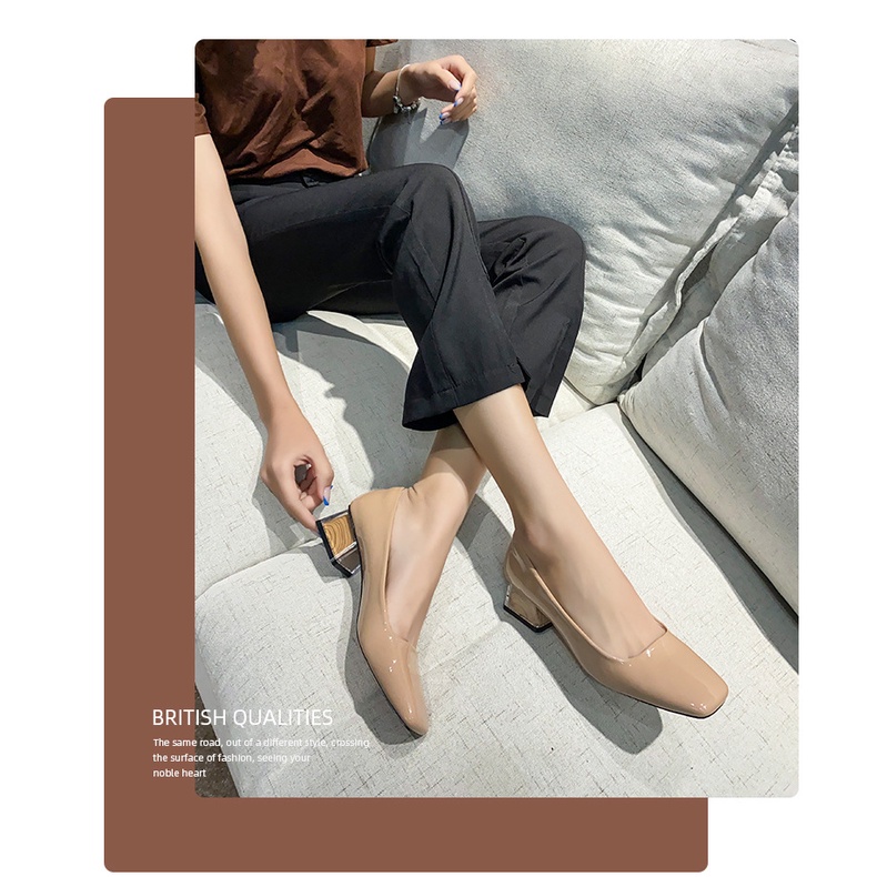 Giày Cao Gót Công Sở Phong Cách Retro Size Nhỏ 33 34