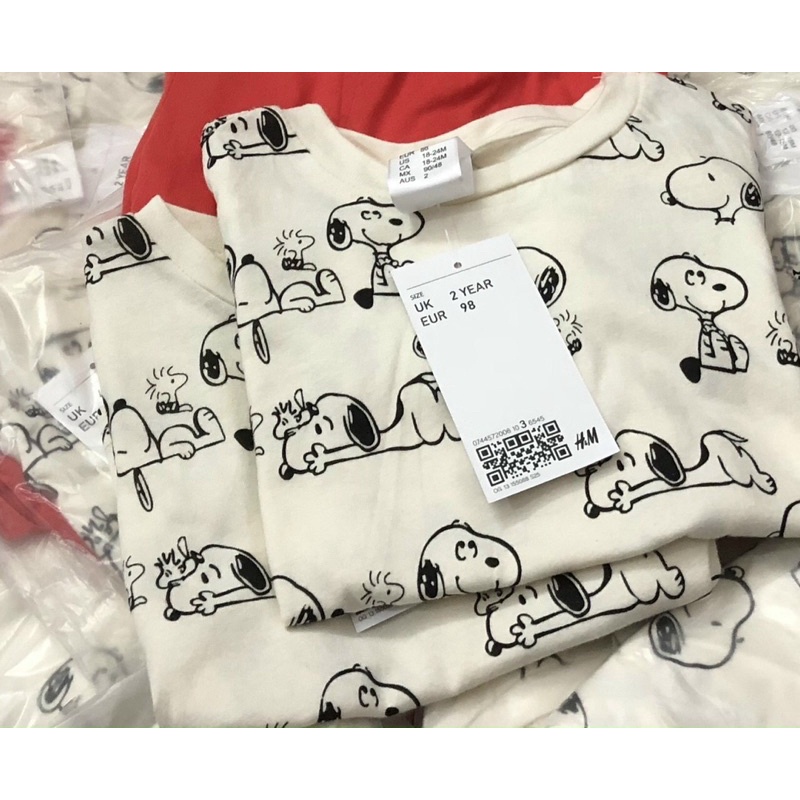 Set bộ Snoopy H&M cho bé trai