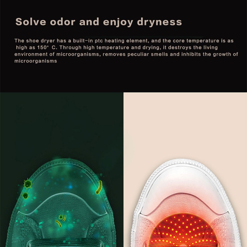 Máy Sấy Khô Và Khử Mùi Giày Nhanh Khô Hẹn Giờ Tiện Dụng