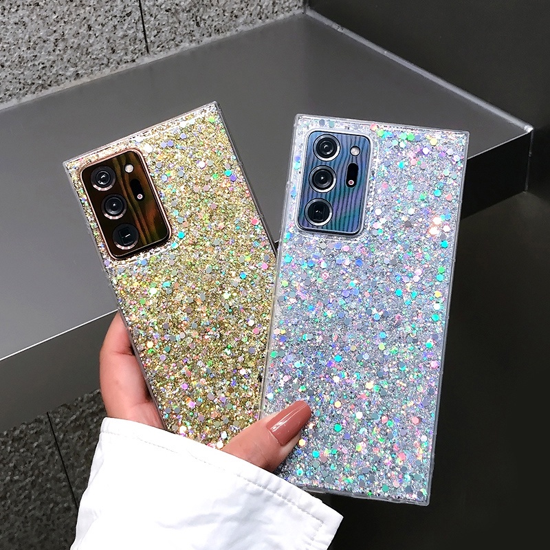 Glitter Bling Soft Silicone Case Samsung Galaxy A21S A51 A71 4G NOTE20 NOTE20PLUS S30 S21 S30plus S21PLUS S30Ultra s21Ultra S20PLUS S11 S20FE S21FE A12 Cover