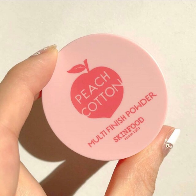 Phấn phủ Skinfood Peach cotton multi finish powder