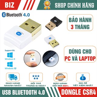 USB Bluetooth 4.0 Dongle CSR4 - Kết nối Bluetooth cho PC, Laptop