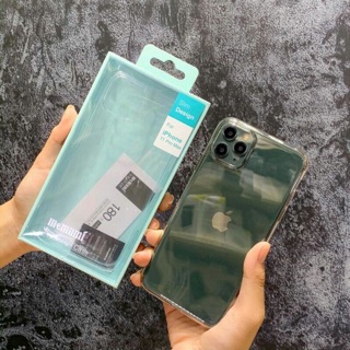Ốp Memumi trong cứng iPhone 11 Pro 5.8/ iPhone 11 6.1/ IP11 Pro Max 6.5 inch trong suốt